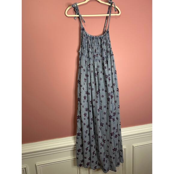 Free People Lavender and Blue Floral Maxi Dress - Picture 4 of 7